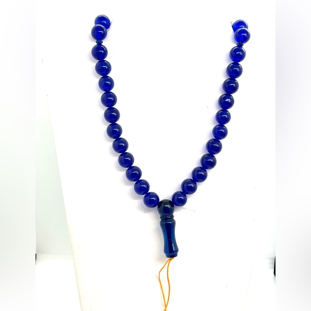 Faturan like Vintage Blue Acrylic Necklace